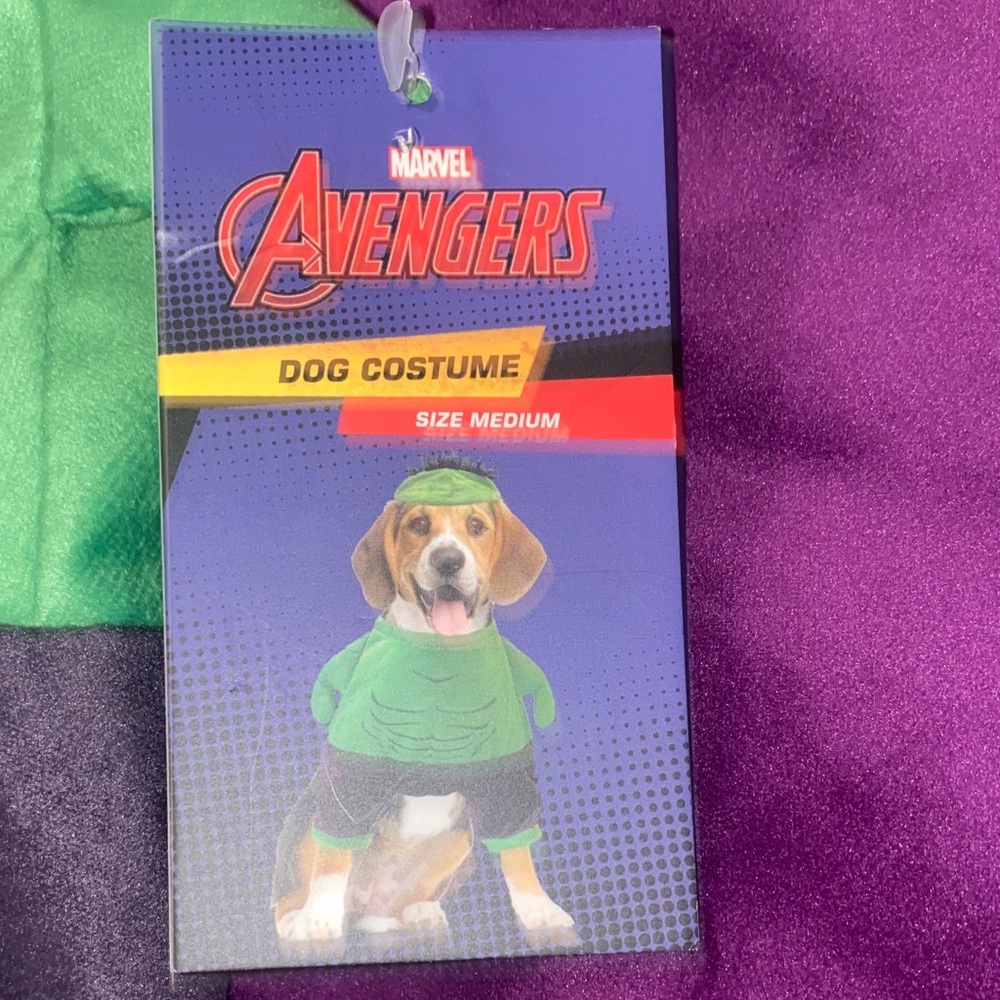 Marvel Green and Black Superhero puppy Costume - Picture 3 of 7